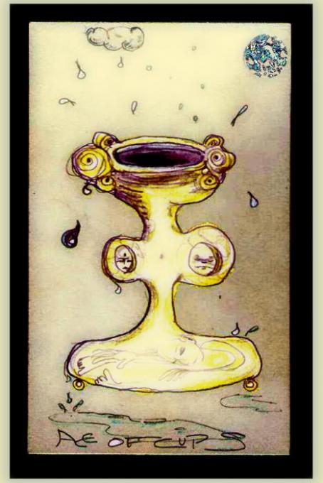 Ace of Cups veryshopped; pencil, colored pencil, phoshopt; 2005-2008oct