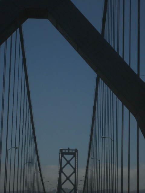 Bay Bridge - into San Francisco, July 3, 2006