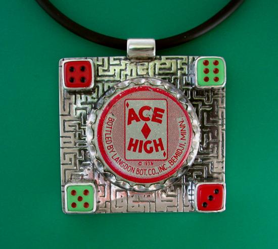 Ace High Soda Cap Pendant #3