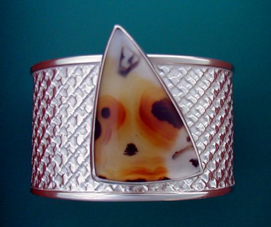 Cuff Bracelet with Montana Agate